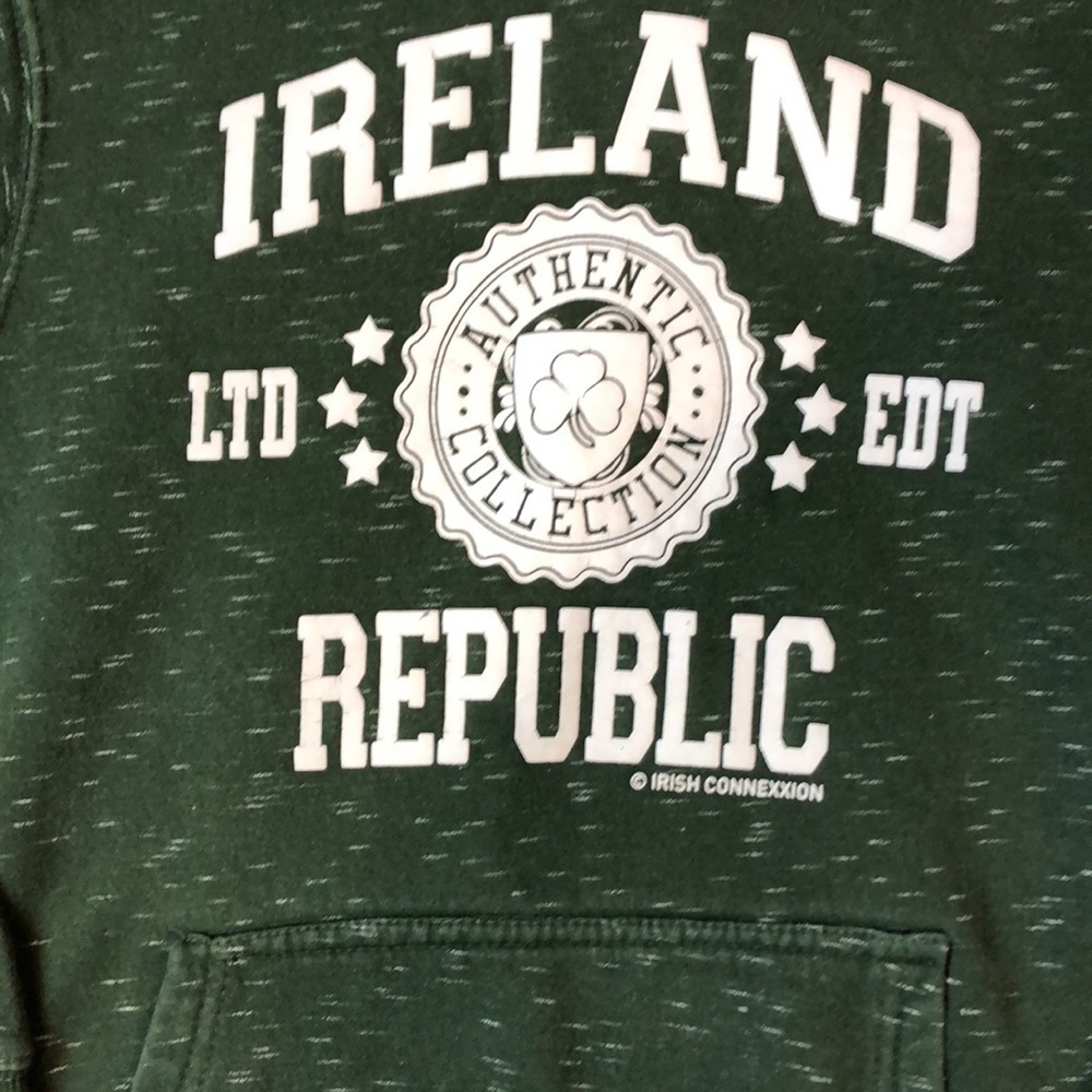 Urban Irish Green Heavy Hoodie 12-13 - Picture 2 of 5